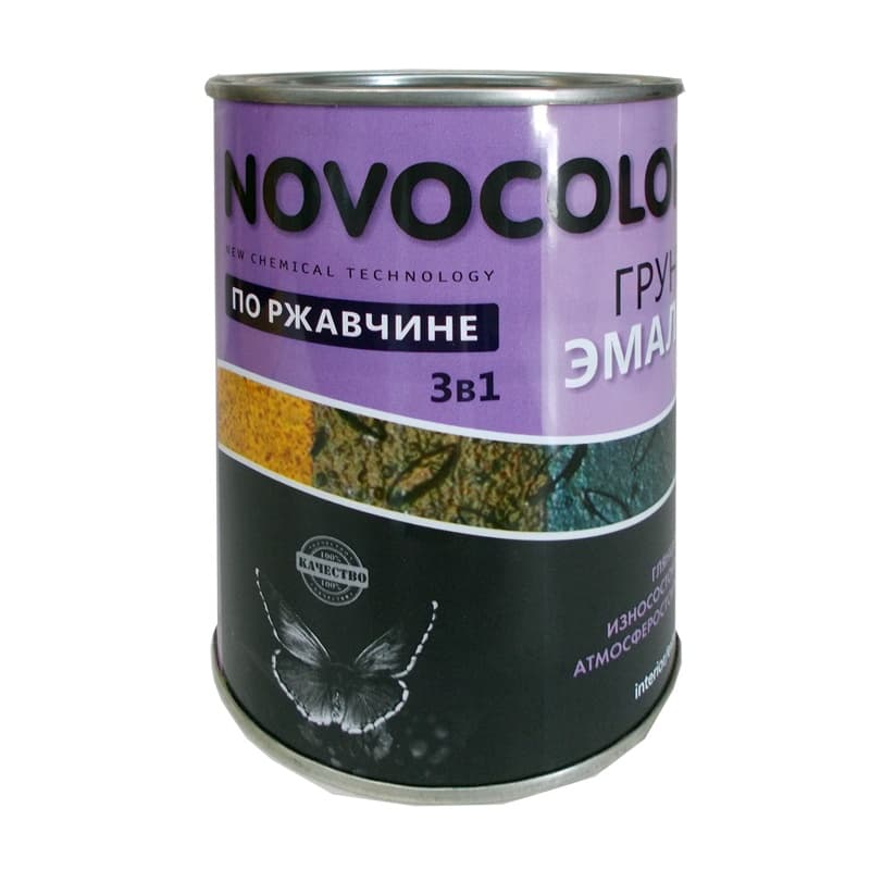 Грунт-эмаль Novocolor 3 в 1 основа С (глянц.) (0,7 л)