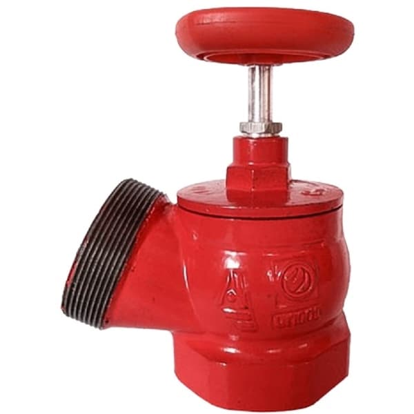 Клапан пожарный чугун угловой 125° КПК 65-1 Ду 65 1,6 МПа муфта-цапка