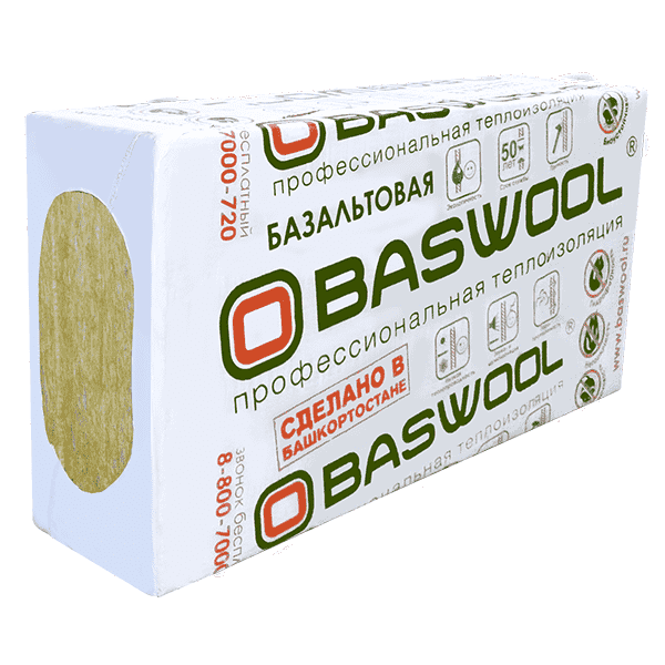 BASWOOL РУФ В - 170 1200х600х100 2 плиты/пачка (6,912)