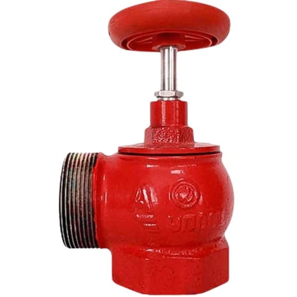 Клапан пожарный чугун угловой 90° КПКМ 50-1 Ду 50 1,6 МПа муфта-цапка