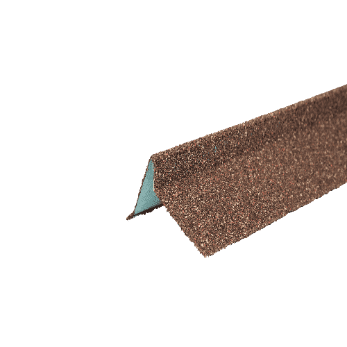 Планка торцевая с гранулятом, бронзовый, шт. (75*25*65*5 мм), Длина 1,25 м.